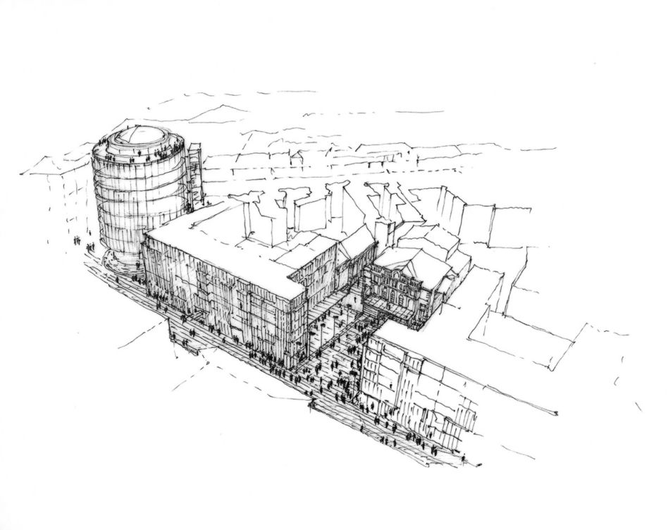Okrąglak, szkic JEMS Architekci