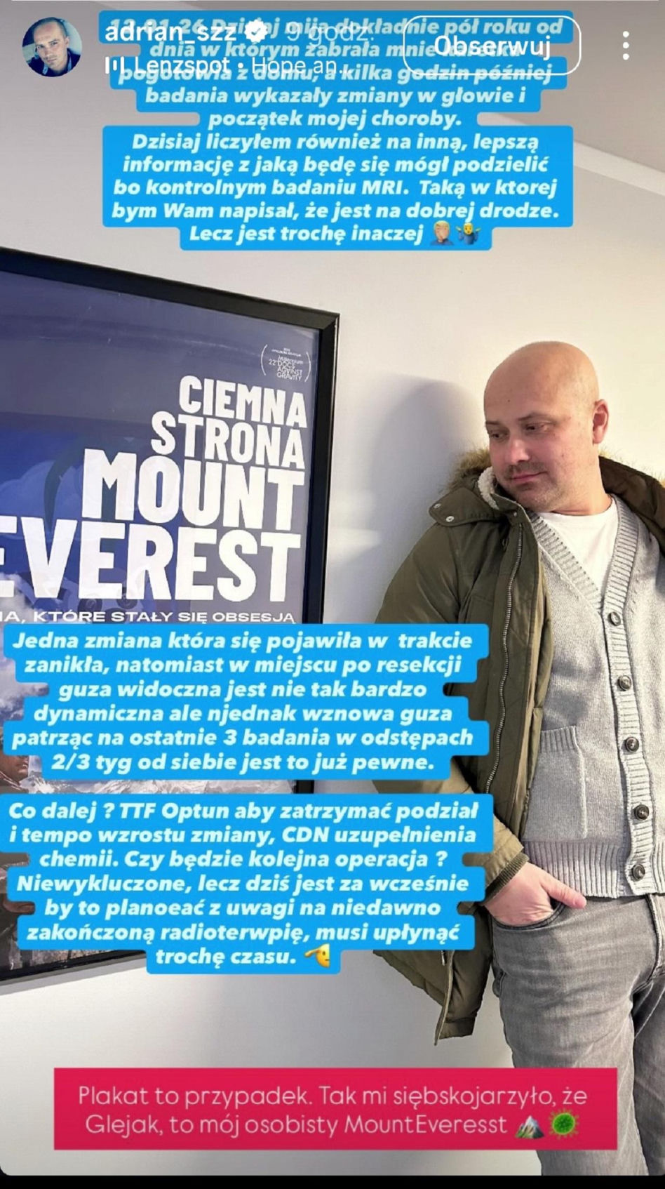 Niepokojące doniesienia w sprawie Adriana ze "ŚOPW". Nastąpił nawrót choroby