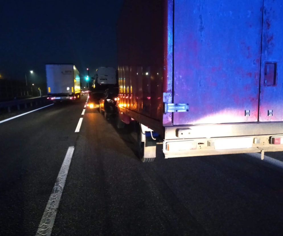 Wypadek w Siewierzu na DK1