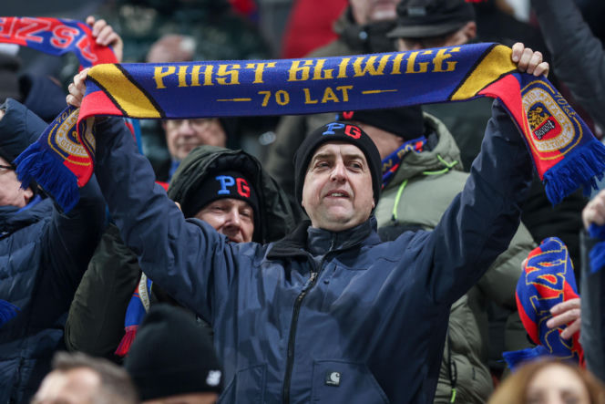 Piast Gliwice - Legia Warszawa, zdjęcia kibiców i zawodników z meczu 18. kolejki PKO BP Ekstraklasy