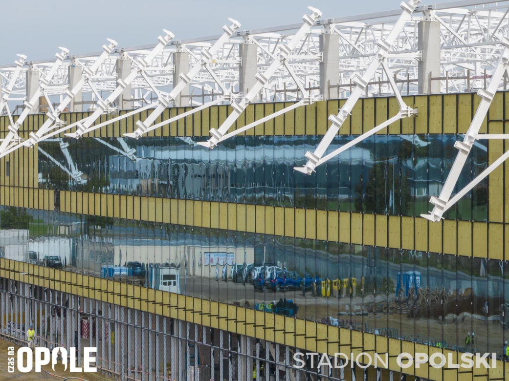 Stadion Opolski w budowie. Najnowsze zdjęcia