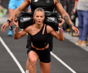 Anna Lewandowska z przystojnym Latynosem na zawodach Hyrox