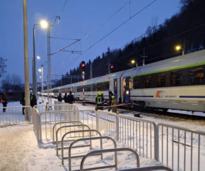 Wypadek na torach w Białym Dunajcu