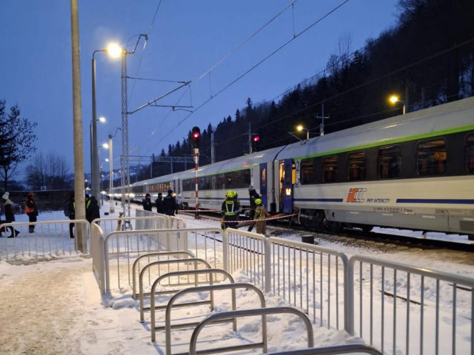 Wypadek na torach w Białym Dunajcu