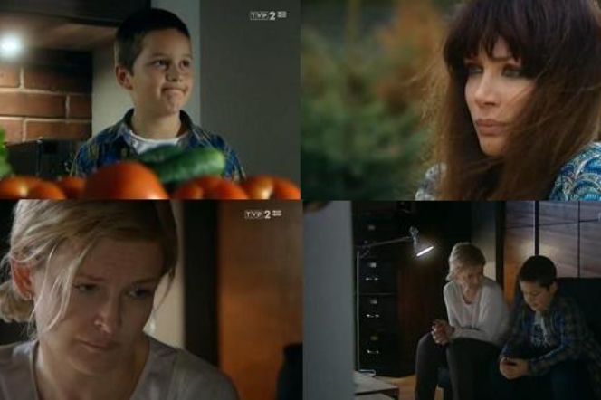 M jak MIŁOŚĆ odc. 969. Piotruś (Hubert Zduniak), Marta (Dominika Ostałowska), Edyta (Ewa Bukowska)
