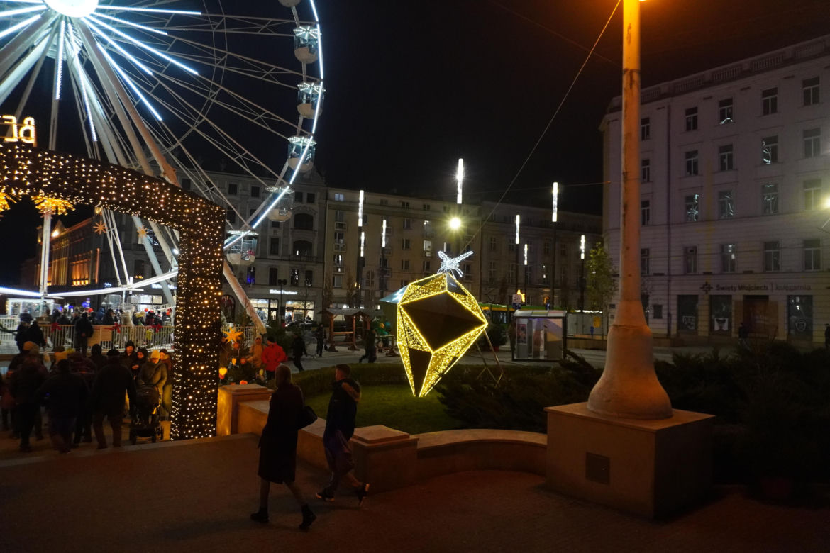 Poznań na wieczór przed Wigilią