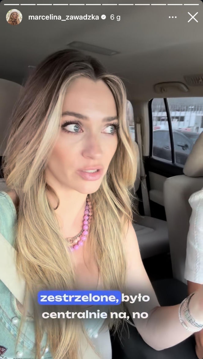 Marcelina Zawadzka w bombardowanym Dubaju