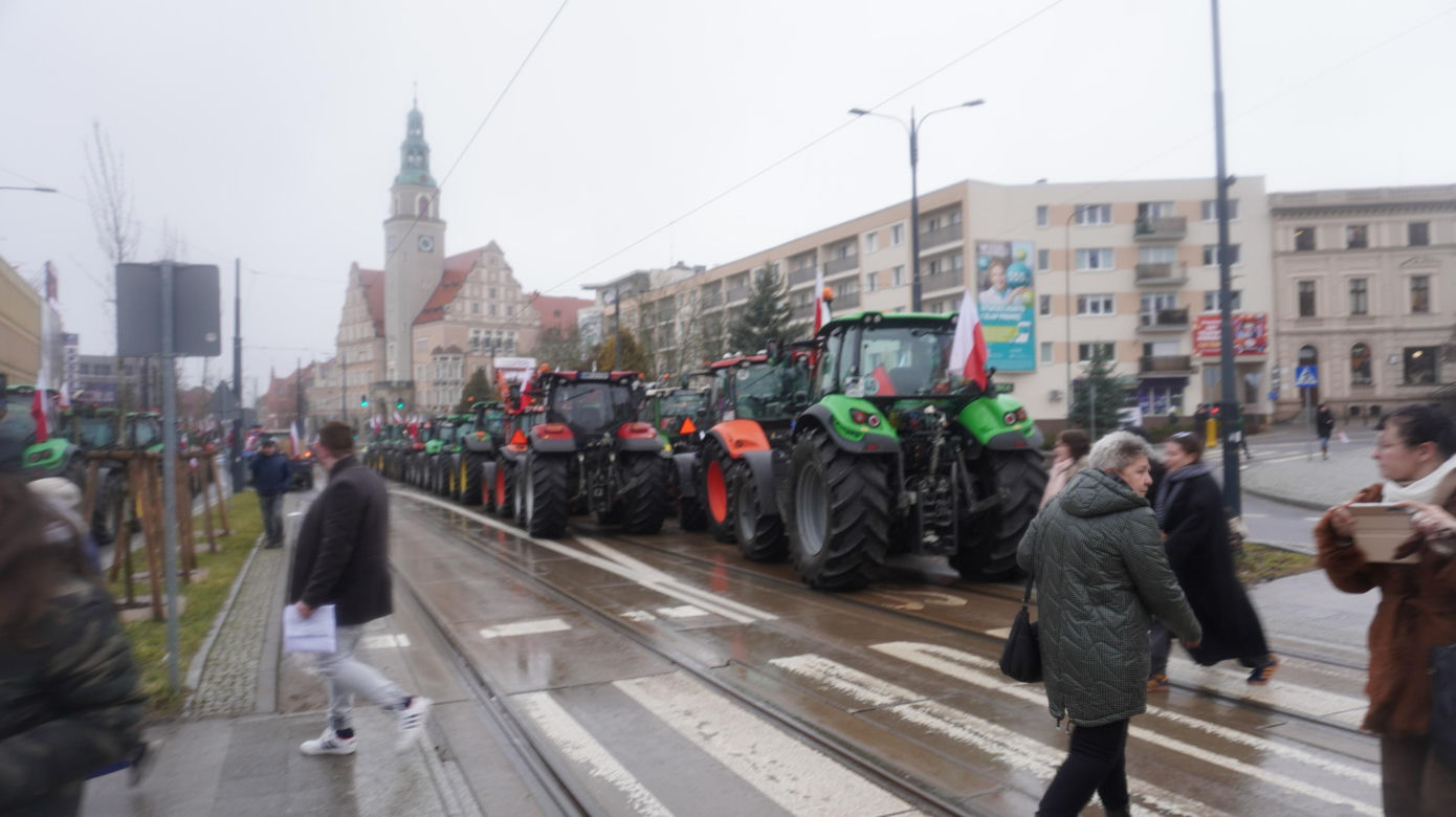 Protest rolników w Olsztynie, 20 lutego