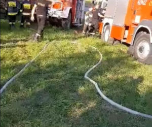 Gasił pożar na swoim weselu