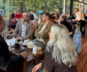 Sikorski i Makłowicz w krakowskim Bunkier Café