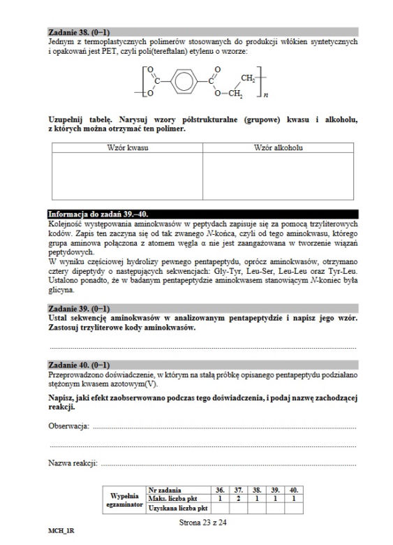 Matura 2020: Odpowiedzi. Chemia - poziom rozszerzony [ARKUSZ]