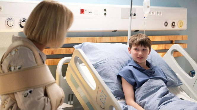 M jak miłość odc. 1891. Franek (Jarosław Śmigielski), Dorota (Iwona Rejzner)