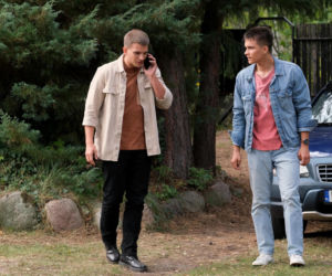 M jak miłość odc. 1910. Mateusz (Rafał Kowalski), Janek Winiar (Jakub Sirko)