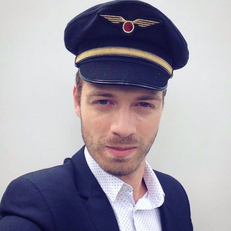 Marcin Korcz na planie "O mnie się nie martw"