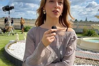 Karolina Ludwiniak na planie Rancza