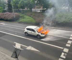 Pożar w centrum Krakowa! O krok od eksplozji. Miasto sparaliżowane