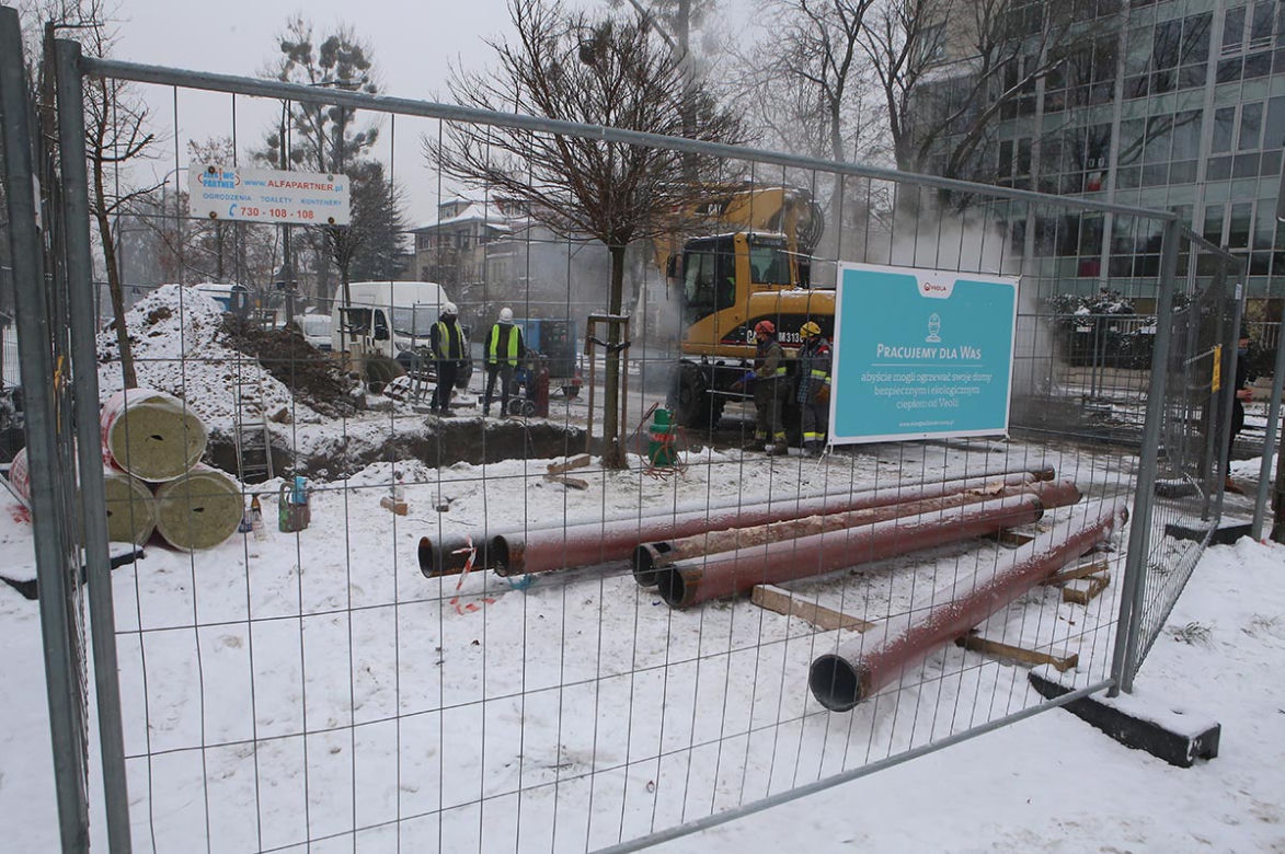 Szpital i wiele domów bez ogrzewania na Mokotowie