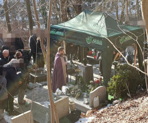 Pogrzeb Mirosława Krawczyka w Gdańsku: Aneta Zając i Mikołaj Krawczyk