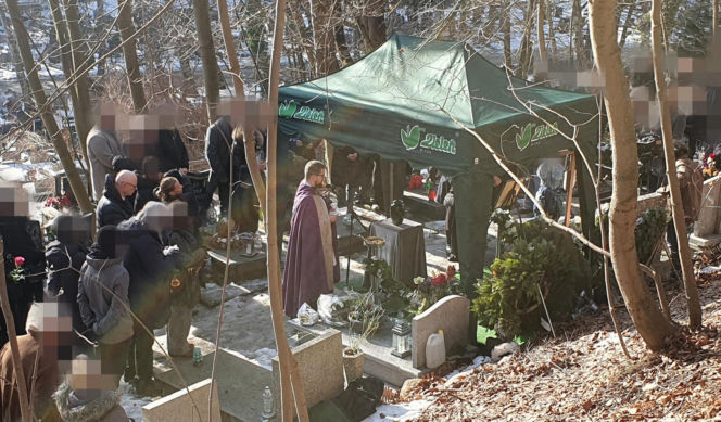 Pogrzeb Mirosława Krawczyka w Gdańsku: Aneta Zając i Mikołaj Krawczyk