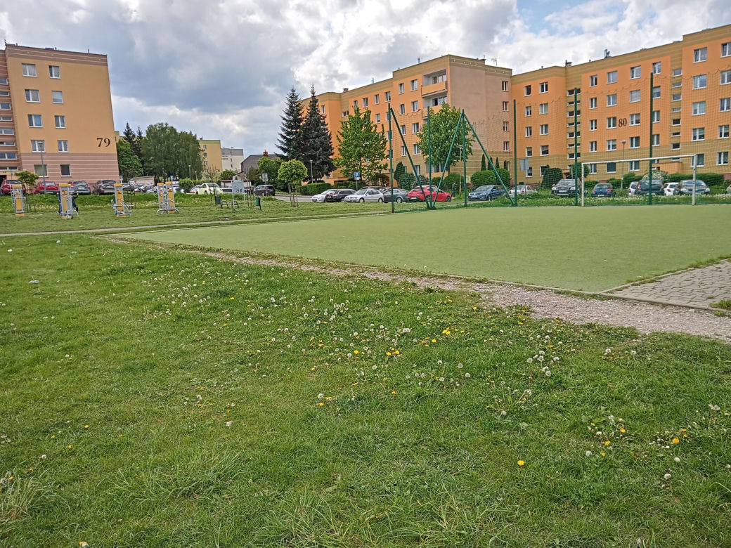 Pół boiska w Kielcach