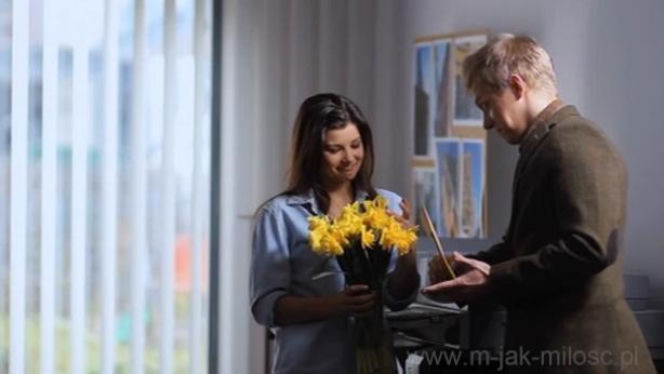 M jak miłość po wakacjach. Kasia (Agnieszka Sienkiewicz), Krystian (Philippe Tłokiński) 