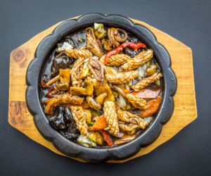 Kalmary z chili i warzywami