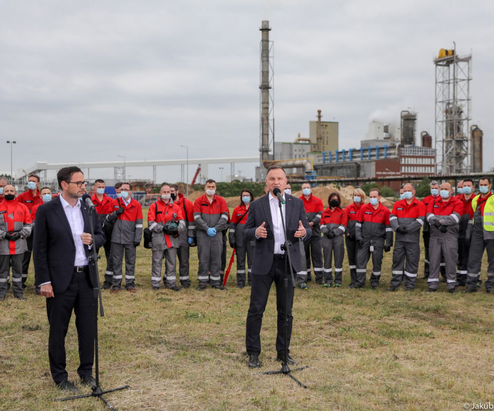 Prezydent Andrzej Duda odwiedził Anwil S.A – chemiczną spółkę w Grupie Orlen