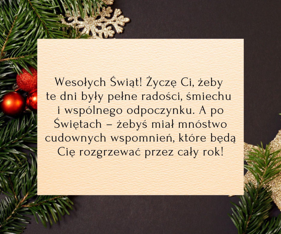 Krótkie życzenia bożonarodzeniowe 2025 - zabawne śmieszne i z dystansem