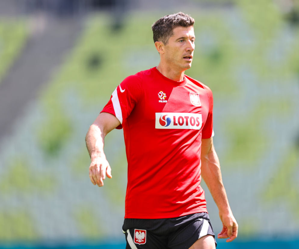 Robert Lewandowski przed meczem Polska - Słowacja
