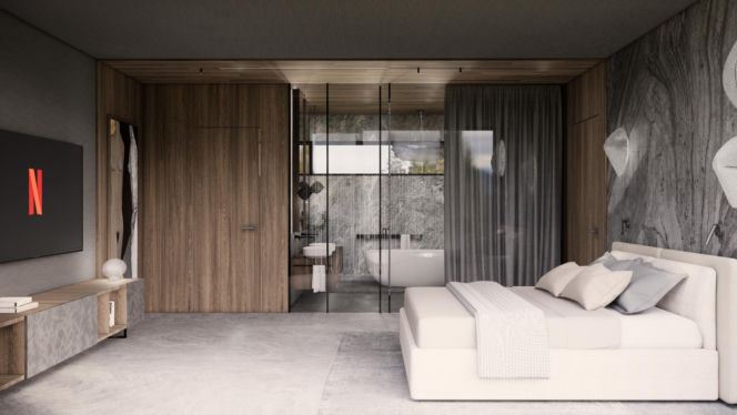 Oświetlenie we wnętrzach - projekt Tissu Architecture