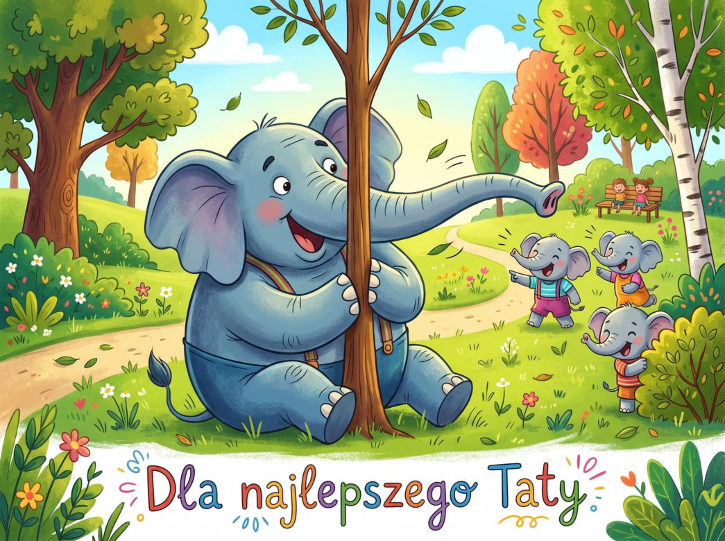 Zabawna kartka na Dzień Taty