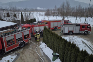 Pożar na kąpielisku 'Chorwacja' w Jurkowie. Akcja straży