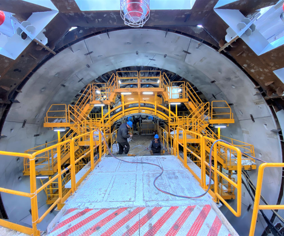 Wyspiarka  wydrążyła pierwszy metr tunelu pod Świną