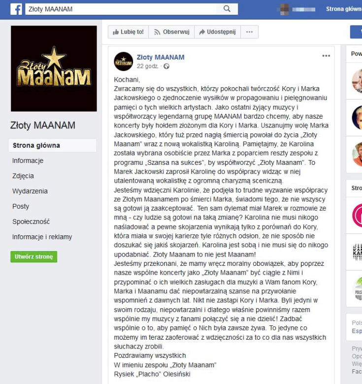 Złoty Maanam i Karolina Leszko-Tyszyńska