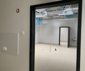 Budowa schroniska przy ul. Kobylepole w Poznaniu (kwiecień 2021)