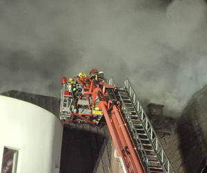 Pożar w ośrodku Lawendowa Przystań w Wieleniu.