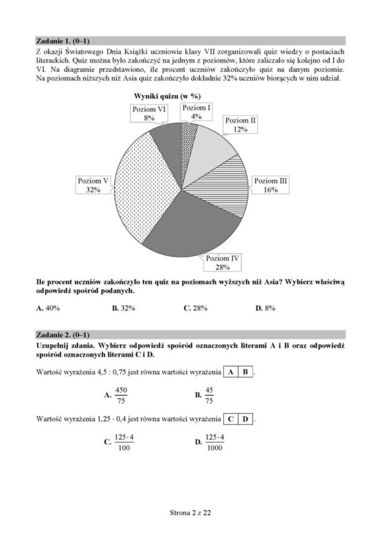 Egzamin ósmoklasisty 2019. Sprawdź przykładowe arkusze. Matematyka