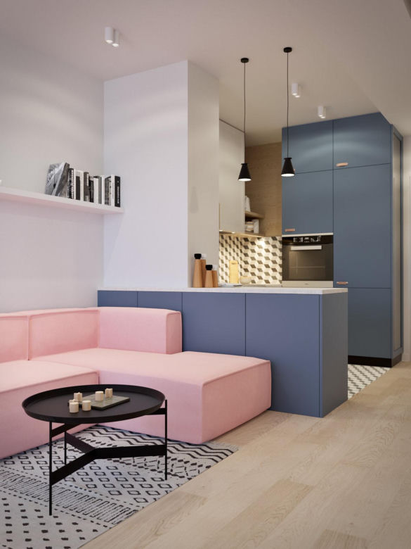 Salon i kuchnia