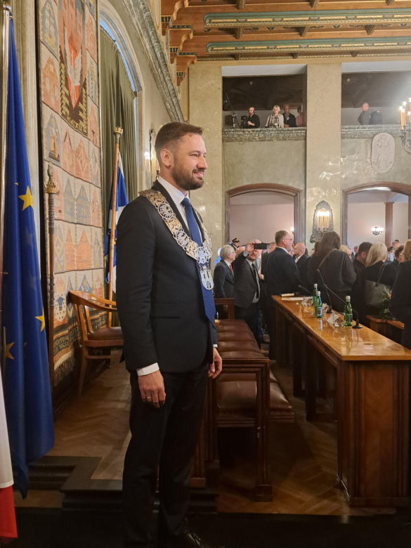 Zaprzysiężenie Aleksandra Miszalskiego na prezydenta miasta Krakowa oraz radnych IX kadencji