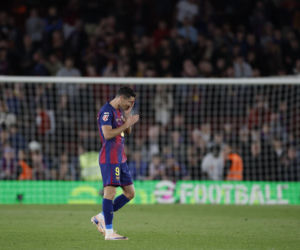 Robert Lewandowski po pożegnalnym meczu na stadionie Barcelony