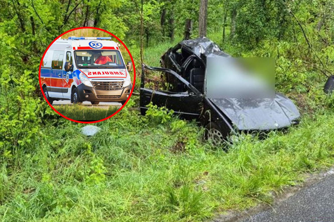 18-latka zginęła w wypadku pod Lubinem. Wypadła z drogi BMW [ZDJĘCIA].