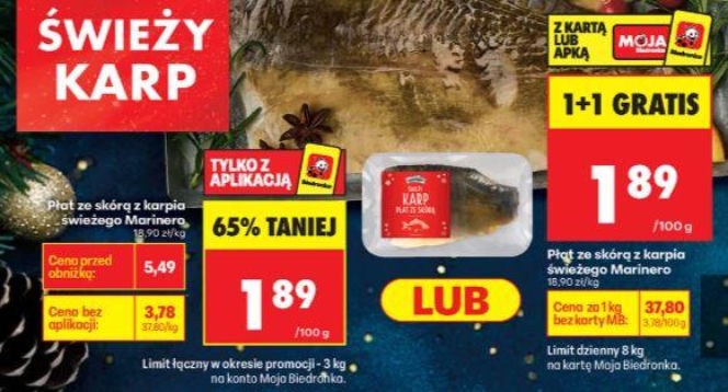 promocja na karpia w Biedronce nowa - 2025