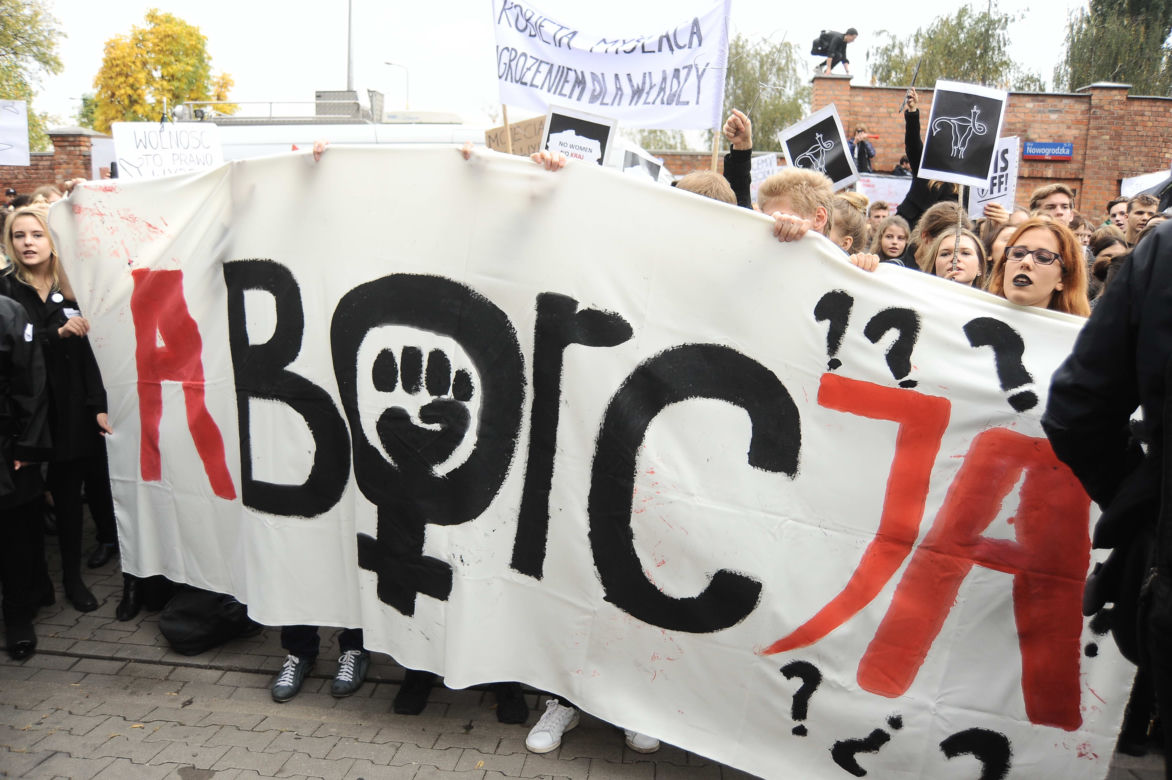 CZARNY PROTEST W WARSZAWIE.