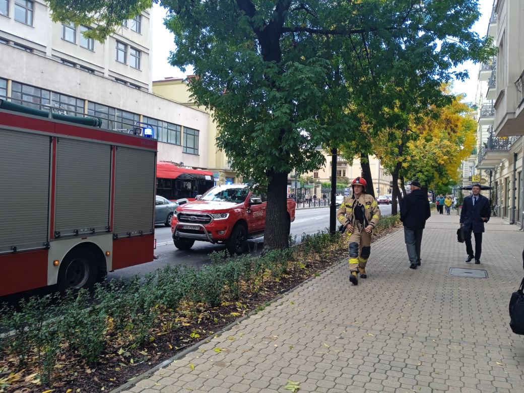 Ewakuacja lubelskiego sądu! Na sali rozpraw pojawił się dym