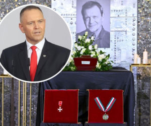 Poruszający gest Karola Nawrockiego na pogrzebie Jana Frycza