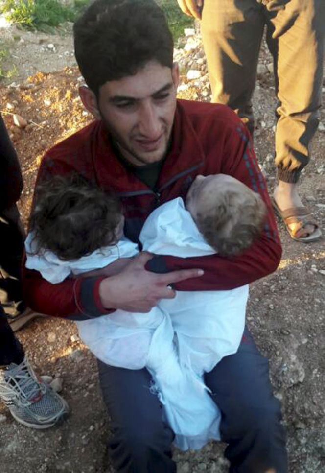 OJCIEC BLIŹNIĘTA SYRIA ATAK GAZOWY