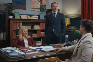 Barwy szczęścia, odcinek 3268. Karolina (Marta Dąbrowska), Bruno (Lesław Żurek), Justin (Jasper Sołtysiewicz)