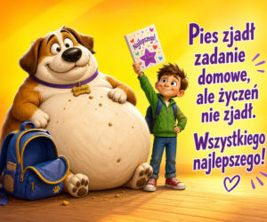 Zabawna kartka z okazji Dnia Nauczyciela