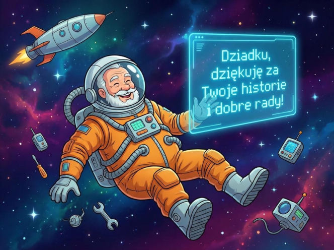 Kartka z życzeniami na Dzień Dziadka 2026