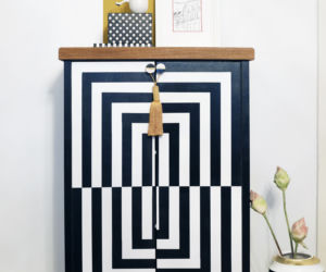 Zrób  to sam: komoda w stylu op-art
